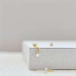 Jewel: earpins white pearl gold foto 1