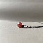 Jewel: rhodochrosite, jaspis, oxidized silver foto 1