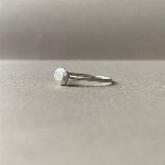 Jewel: ring silver stone oval foto 2
