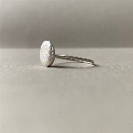 Jewel: ring silver round pebble foto 1