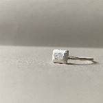Jewel: ring silver stone rectangular foto 1