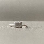 Jewel: ring silver stone rectangular foto 2