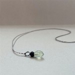 Jewel: prehnite, jaspis, silk foto 1