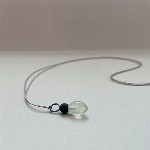 Jewel: prehnite, jaspis, silk foto 2