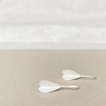Jewel: earrings lilac leaf silver foto 1
