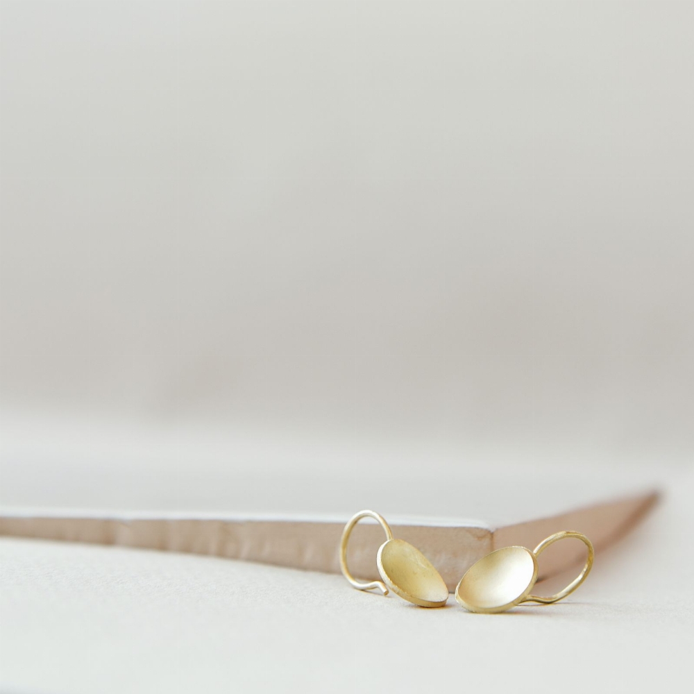 Jewel: earrings spoons gold